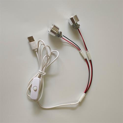 led灯珠5v伏强光超亮光源usb充电宝直流灯diy模型手工小灯泡 单头a款(